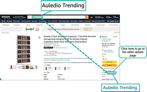 how to find seller info in my area on amazon